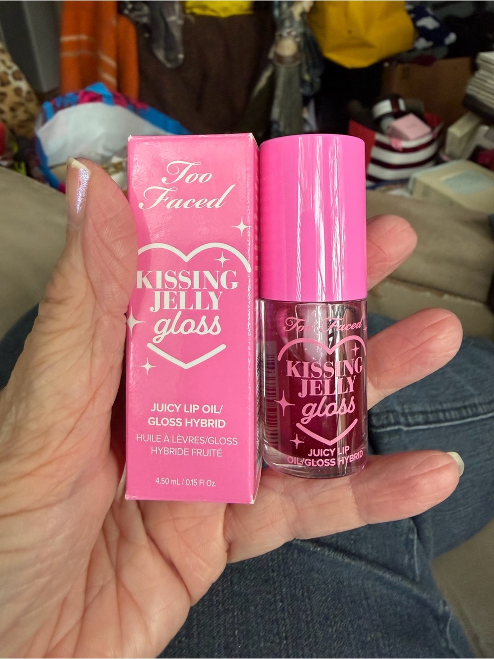 Too Faced Kissing Jelly Gloss - Pink Juicy Lip Oil/Gloss Hybrid